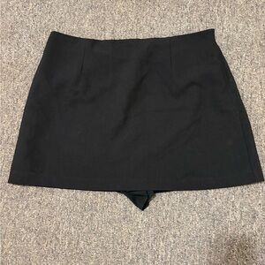 Abercrombie & Fitch Black Mini Skort with Built-In Shorts